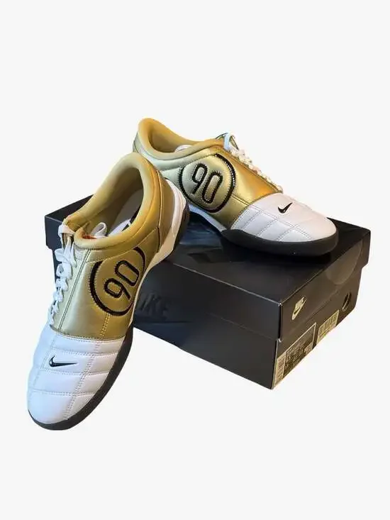 Nike Total 90 III SP White Metallic Gold HJ9351-101 Indoor Soccer Shoes - Picture 3 of 16